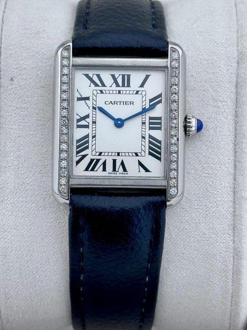 Cartier - Tank Solo Diamond - 3170 - Dames - 2010-2020, Sieraden, Tassen en Uiterlijk, Horloges | Heren