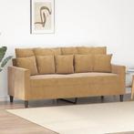 vidaXL Tweezitsbank 140 cm stof bruin, Huis en Inrichting, Verzenden, 150 tot 200 cm, Stof, Nieuw