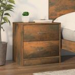 vidaXL Nachtkastje 40x30x40 cm bewerkt hout gerookt, Huis en Inrichting, Minder dan 45 cm, Verzenden, Nieuw, Minder dan 55 cm