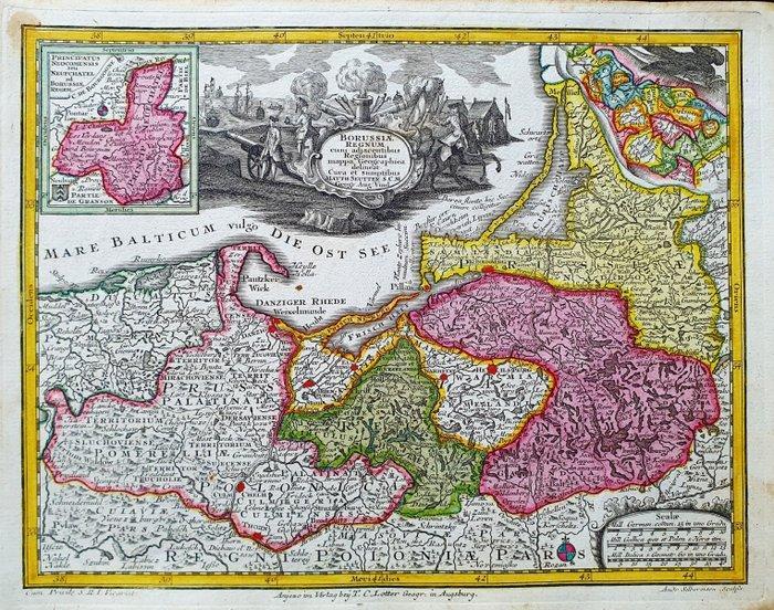 Europa - Noordoost-Europa / Pruisen / Polen / Litouwen /, Boeken, Atlassen en Landkaarten