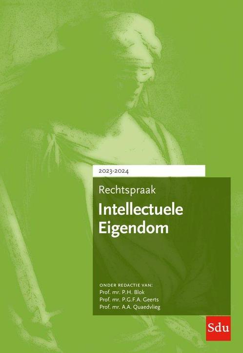 9789012408462 Rechtspraakreeks - Rechtspraak intellectuel..., Boeken, Studieboeken en Cursussen, Nieuw, Verzenden