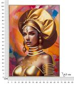 SCHILDERIJ MET LIJST SAMIRA -B- CM 72X4,5X102, Ophalen of Verzenden, Nieuw