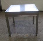 RVS Tafel B70 x D70 x H65cm, Gebruikt