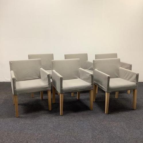 Tweedehands complete set van 6 stuks Casa Milano stoelen /, Huis en Inrichting, Stoelen, Vijf, Zes of meer stoelen, Gebruikt, Stof