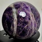 amethist Polished AAA Chevron Amethyst Sphere - Hoogte: