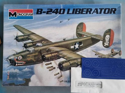 Monogram 5604 B-24D Liberator 1:48 + mask set, Hobby en Vrije tijd, Modelbouw | Vliegtuigen en Helikopters, Verzenden