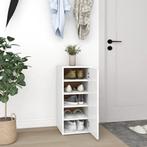 vidaXL Schoenenkast 32x35x70 cm bewerkt hout wit, Verzenden, Nieuw