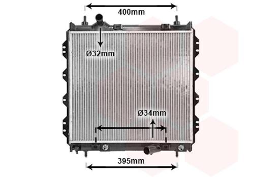 RADIATOR VOOR CHRYSLER PT CRUISER PT_ 2000-2005 5017404, Auto-onderdelen, Airco en Verwarming, Nieuw, Ophalen of Verzenden