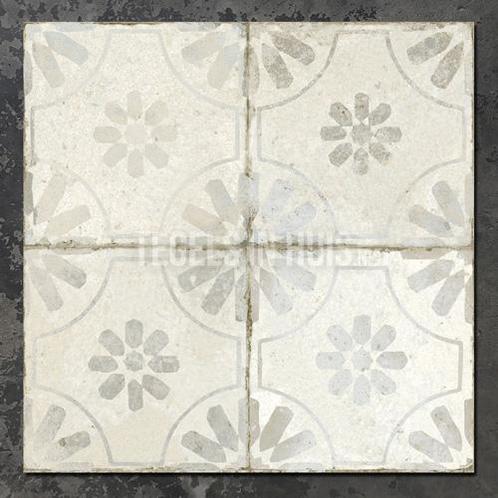 Vloertegel / wandtegel fs blume white wit 45x45cm 4 in 1, Doe-het-zelf en Verbouw, Tegels, Vloertegels, Nieuw, 10 m² of meer, Keramiek