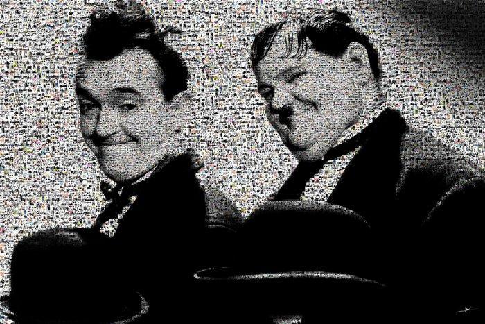 David Law - Laurel & Hardy - Format XL 50x75, Antiek en Kunst, Kunst | Designobjecten