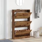 vidaXL Schoenenkast Oude Hout 80x21x125,5 cm Engineered Wood, Verzenden, Nieuw