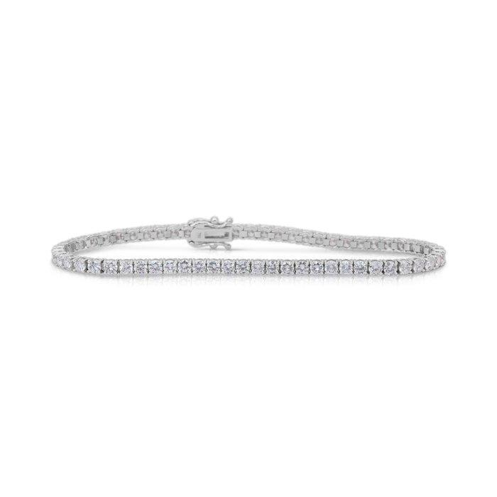 Armband - 18 karaat Witgoud - 5.01ct. tw. Diamant, Sieraden, Tassen en Uiterlijk, Armbanden