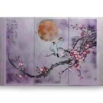 Ksavera - Japanese sakura J358 - lilac triptych - XXL