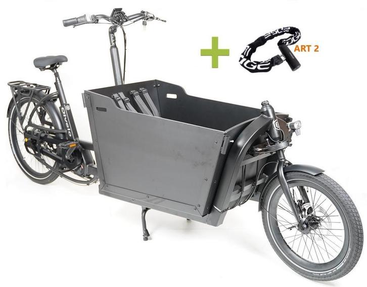 Elektrische bakfiets 2Wheel QIVELO Midden-motor NU 2999,-, Fietsen en Brommers, Fietsen | Bakfietsen, 4 kinderen of meer, Nieuw