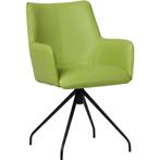 Leren eetkamerstoel Wave - Toledo Lime (felgroen) -, Huis en Inrichting, Stoelen, Overige kleuren, Bohemian, Eigentijds, Industrieel, Modern, Scandinavisch