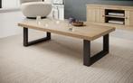 Meubella Salontafel eiken 130x65x36 cm rechthoekig, Huis en Inrichting, Tafels | Salontafels, 100 tot 150 cm, Verzenden, Nieuw