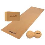 VirtuFit Premium Kurk Yoga Kit - 3-Delig - Ecologisch, Nieuw, Verzenden