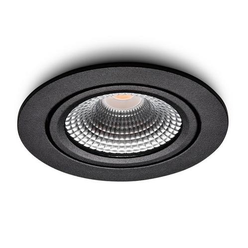 Ledisons LED-inbouwspot Vivaro zwart 3W dimbaar, Huis en Inrichting, Lampen | Spots