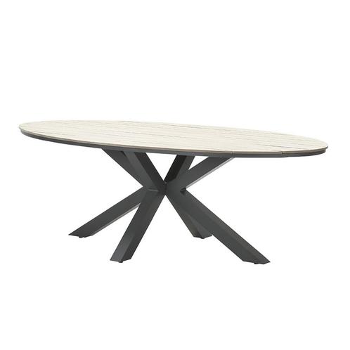 Garden Impressions Tulli tuintafel 220x115 cm - licht bruin, Tuin en Terras, Tuinsets en Loungesets, Verzenden