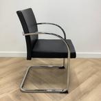 Artifort design stoelen, Wolfgang Mezger, zwart leder -, Huis en Inrichting, Stoelen, Gebruikt, Zwart, Leer, Ophalen of Verzenden