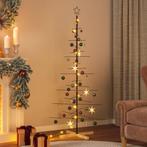 vidaXL Kerstdecoratie kerstboom met houten basis 180 cm, Diversen, Kerst, Verzenden, Nieuw