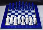 Prachtige lapis lazuli schaakbord - Hoogte: 13 mm - Breedte: