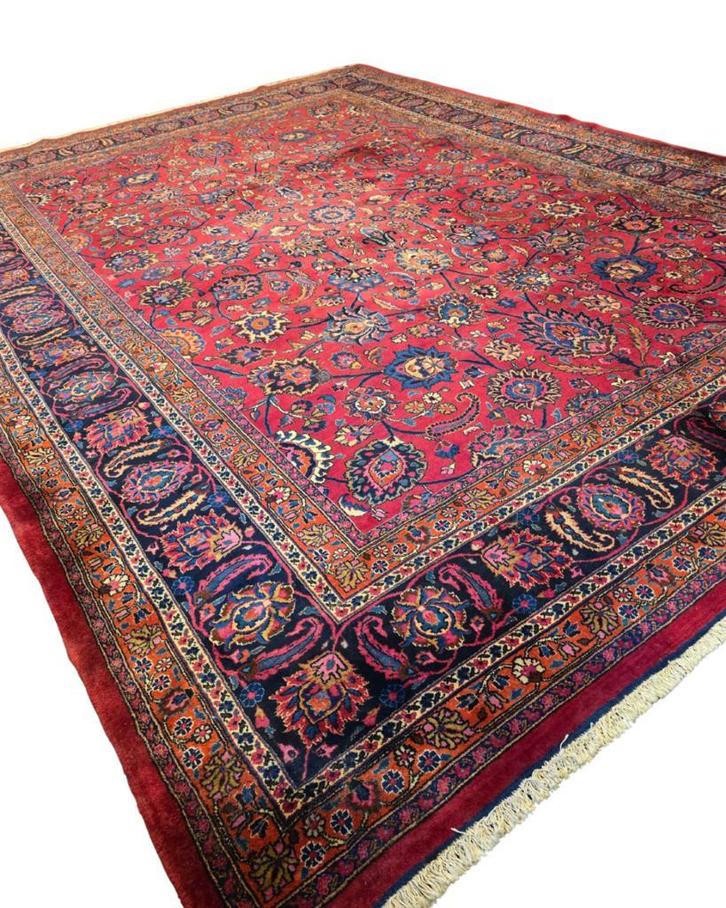 Xxl groot Perzisch tapijt mashad 420x310 wollen vloerkleed, Huis en Inrichting, Stoffering | Tapijten en Kleden, 200 cm of meer