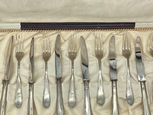 Carl August Wellner - Dessertservies (12) - suikergoed, Antiek en Kunst, Antiek | Meubels | Tafels