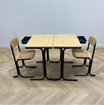 Tweedehands complete school set Galvanias 8 stuks tafels +, Huis en Inrichting, Stoelen, Ophalen of Verzenden, Gebruikt, Hout