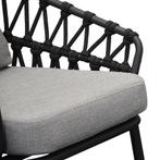 Elegant stoel bank loungeset 4 delig antraciet rope, Ophalen of Verzenden, Nieuw, Aluminium