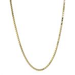 Gouden lengtecollier venetiaan 49.5 cm 14 karaat, Verzenden, Zo goed als nieuw, Goud, Goud