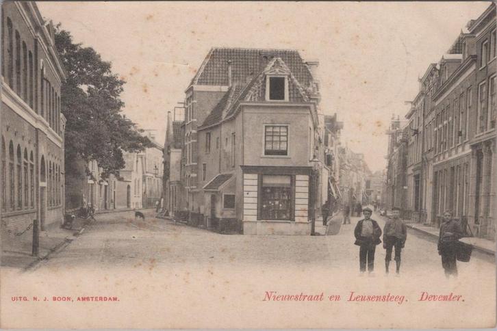 DEVENTER - Nieuwstraat en Leusensteeg, Verzamelen, Ansichtkaarten | Nederland
