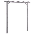 vidaXL Pergola 200x40x205 cm geïmpregneerd grenenhout grijs, Verzenden, Nieuw