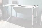 Modern bureau WHITE DESK 160cm witte hoogglans bureautafel -, Ophalen of Verzenden, Nieuw