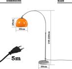 Jago® Booglamp - in hoogte verstelbaar, A++ tot E, 145-220,, Verzenden, Nieuw