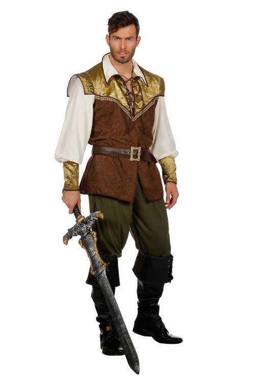 Robin Hood Kostuum Luxe, Kleding | Heren, Carnavalskleding en Feestkleding, Nieuw, Verzenden