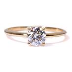 Ring - 18 karaat Geel goud -  0.70ct. tw. Diamant