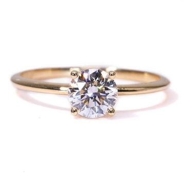 Ring - 18 karaat Geel goud -  0.70ct. tw. Diamant