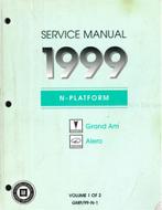 1999 PONTIAC GRAND AM | OLDSMOBILE ALERO WERKPLAATSHANDBOEK