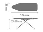 Brabantia Strijkplank B met Strijkijzerhouder - 124 x 38 cm, Verzenden, Zo goed als nieuw