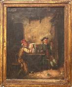Mark William Langlois (1848-1924) - Interior scene with, Antiek en Kunst, Kunst | Schilderijen | Klassiek