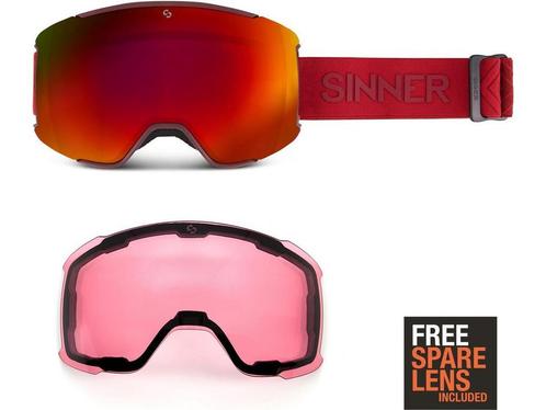 SINNER SNOWFLAKE - Skibril - 2 verwisselbare lenzen -, Huis en Inrichting, Woonaccessoires | Overige, Zo goed als nieuw, Verzenden