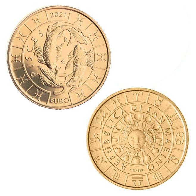 San Marino 5 Euro Vissen 2021, Postzegels en Munten, Munten | Europa | Euromunten, Verzenden