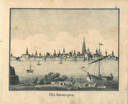 Zicht op Antwerp, Antiek en Kunst, Kunst | Etsen en Gravures