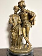 sculptuur, Faust et Marguerite - 50 cm - Legering - 1880, Antiek en Kunst