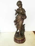 Mathurin Moreau (1822-1912) - sculptuur, Reading Girl - 63, Antiek en Kunst