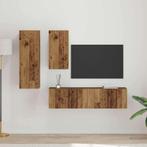 vidaXL Tv-meubelset 4 pcs Oud hout 30.5 x 30 x 90 cm Bewerkt, Huis en Inrichting, Kasten | Televisiemeubels, Verzenden, Nieuw