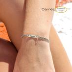 Gourmet naam armband zilver premium stainless steel, Nieuw, Verzenden
