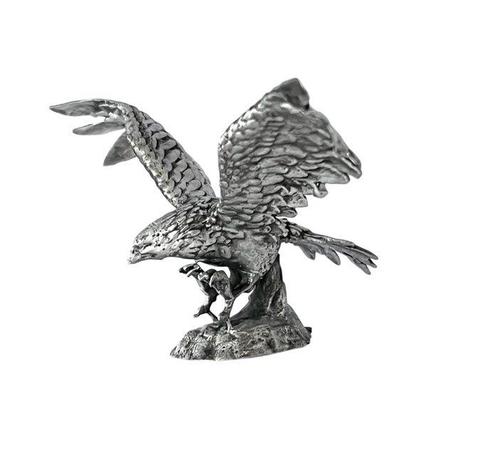 Miniatuur figuur - Massief zilveren roofvogel - .925 zilver, Antiek en Kunst, Antiek | Goud en Zilver