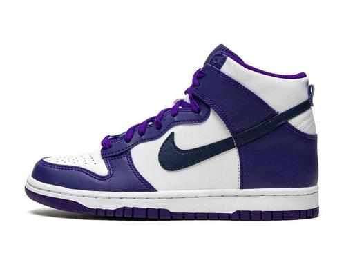 Nike Dunk High Electro Purple Midnight Navy - Maat 38 EU, Kleding | Heren, Schoenen, Ophalen of Verzenden